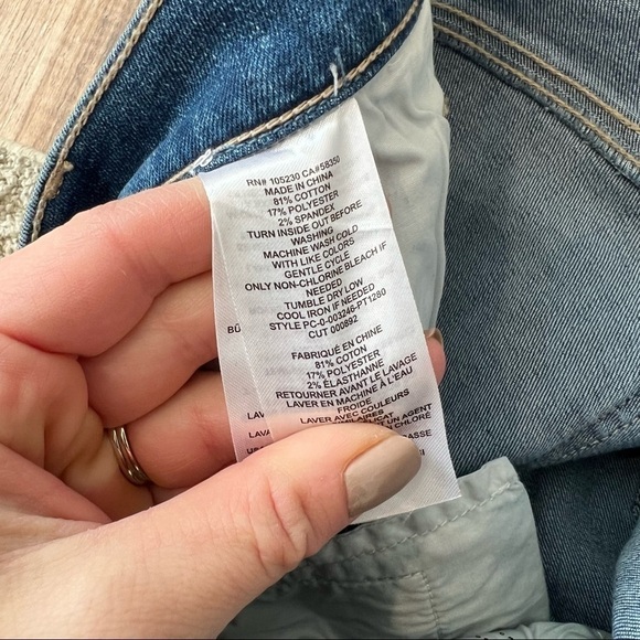 NWT Current/Elliott The Stiletto Jeans in 2 Year Destroy Stretch Indigo - Picture 12 of 13